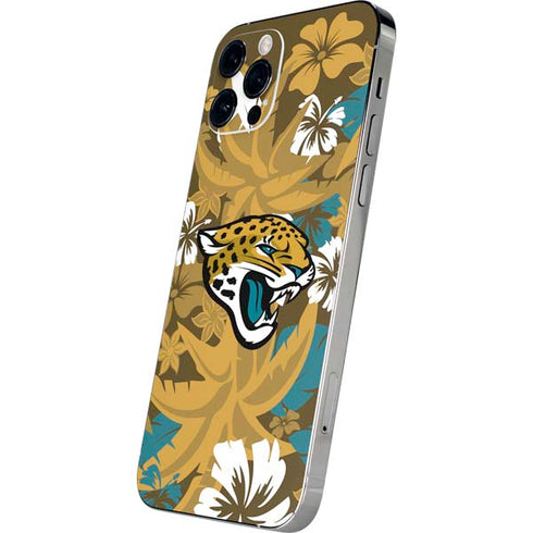 NFL Jacksonville Jaguars Tropical Print iPhone 12 Pro Skin